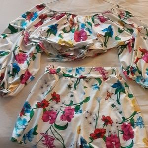 Floral print 2 piece
